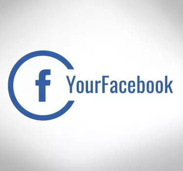 Facebook fönster klistermärke för företag - Tenstickers