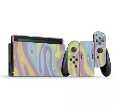 Färgglad lavalampa effekt nintendo skin - Tenstickers