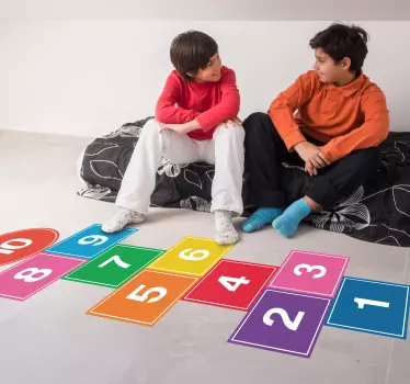 Färgglada humleplatta vinyl klistermärke golvplattor - Tenstickers
