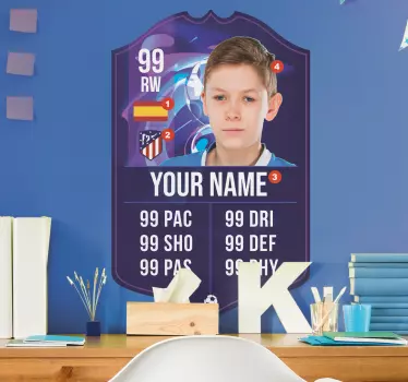 Fifa-kort eget fotboll dekal - Tenstickers