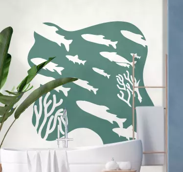 Fiskar fisk väggdekal - Tenstickers