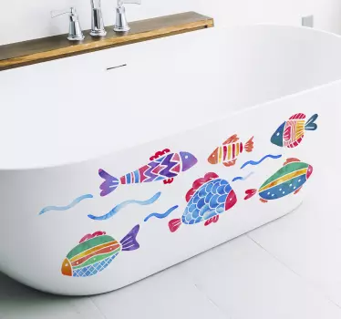 Fiskbarns klistermärken - Tenstickers