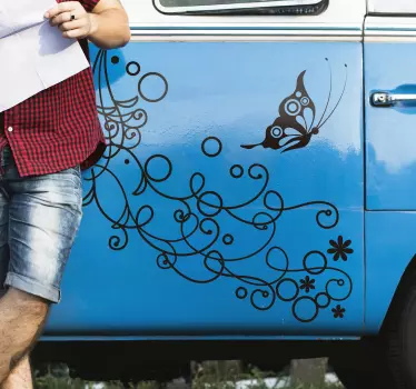 Fjärilar bil dekal - Tenstickers