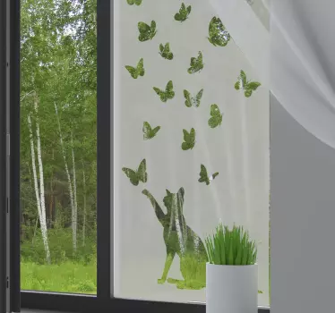 Fjärilar fönster dekaler - Tenstickers