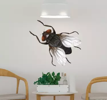 Flygillustration insektsvägg klistermärke - Tenstickers