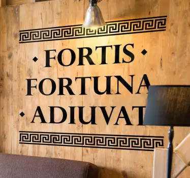 Förmögenhet gynnar det modiga motiverande väggklistermärket - Tenstickers