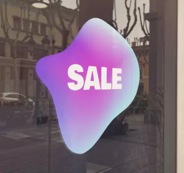 Färgglad rea butik klistermärke - Tenstickers
