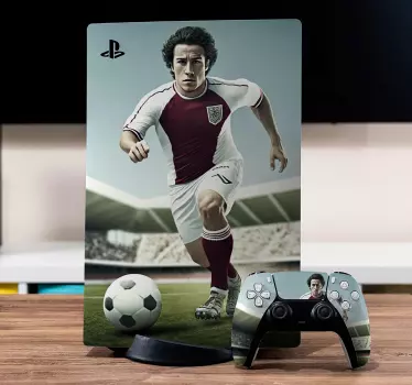 Fotbollsspelares ansikte Väggklistermärken fotboll - Tenstickers