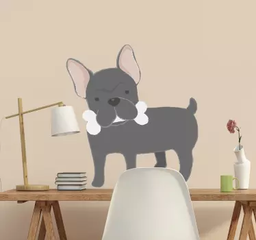 Fransk bulldogg vägg klistermärke - Tenstickers