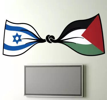 Fred israels palestinska flagga dekaler - Tenstickers