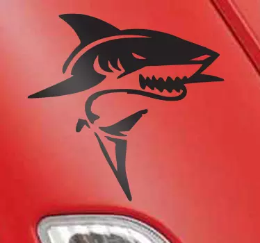 Fruktansvärda hajdekal - Tenstickers