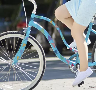 Full färg Klistermärke cykel - Tenstickers