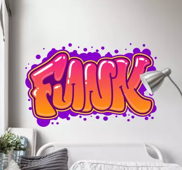 Funk graffiti väggdekal - Tenstickers