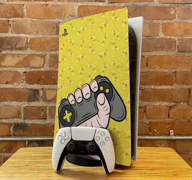 Gamer hand playstation 5 dekal - Tenstickers