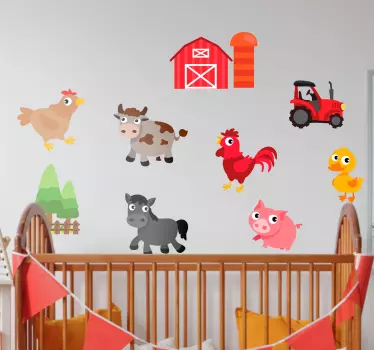 Gårdsdjur dekaler - Tenstickers