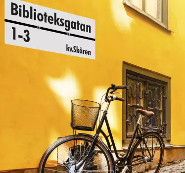 Gatuskylt sverige skylt klistermärke - Tenstickers