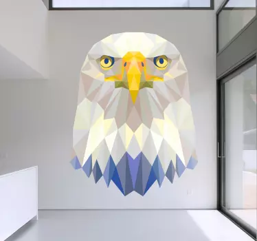 Geometrisk imperialistisk örnhuvuddekal - Tenstickers