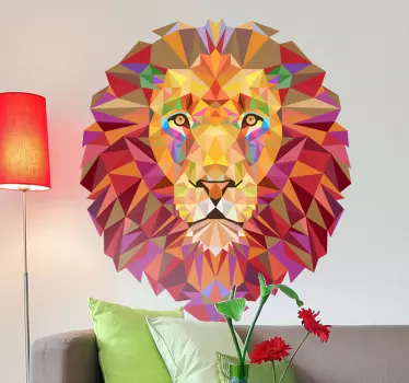 Geometrisk lejonhuvuddekal - Tenstickers