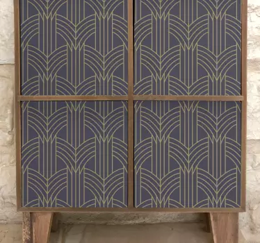 Geomönsterdekaler i art deco-stil för möbler - Tenstickers