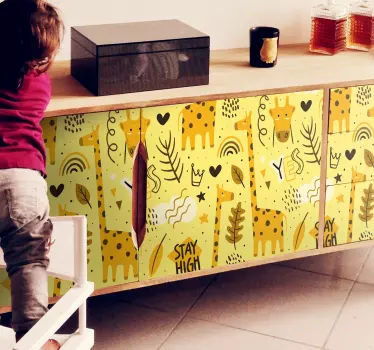Giraff dekaler för möbler dekaler - Tenstickers