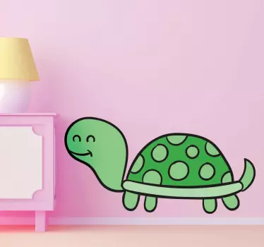 Glad sköldpadda klistermärke - Tenstickers