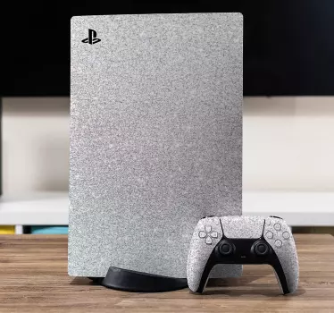 Gnistrande vit hud playstation 5 klistermärke - Tenstickers