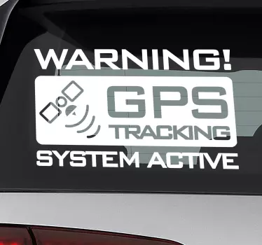 Gps spårning bil dekal - Tenstickers