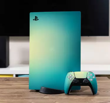 Gradient ljus playstation 5 klistermärke - Tenstickers