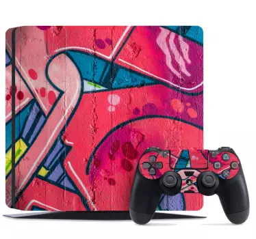 Graffiti gatukonst playstation 4 klistermärken - Tenstickers