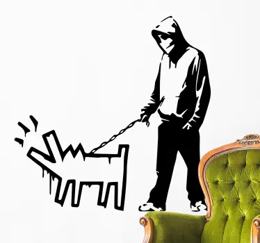 Gremlin dog walker klistermärken - Tenstickers