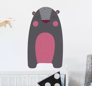 Grizzly björn vägg klistermärke - Tenstickers