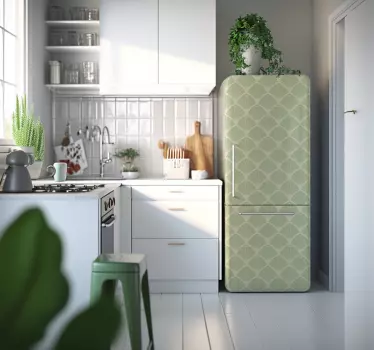 Grön geometrisk Väggklistermärken kylskåp - Tenstickers
