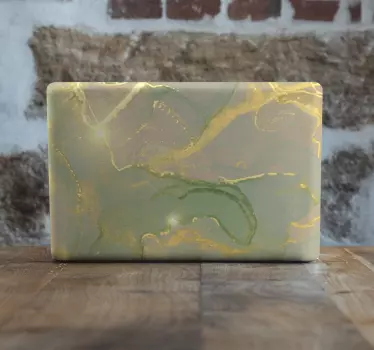 Gröna marmor vener laptop klistermärken - Tenstickers