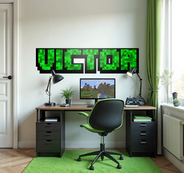 Gröna spelrutor anpassningsbar klistermärke - Tenstickers