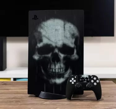 Grunge skallhud Väggklistermärken PS5 - Tenstickers