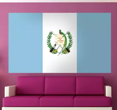 Guatemala flagga klistermärke - Tenstickers