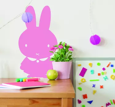 Gullig kanin gård djur vägg klistermärke babyroom - Tenstickers
