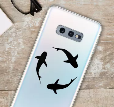 Hajar djur telefon klistermärke - Tenstickers