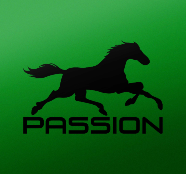 Häst passion bil dekal - Tenstickers