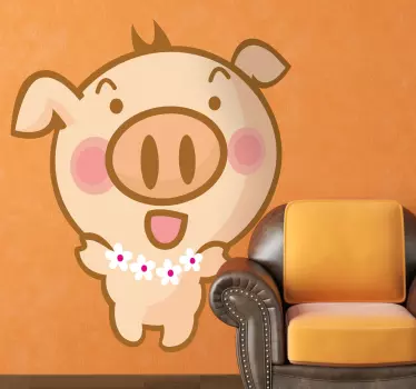 Hawaiian gris barn klistermärke - Tenstickers