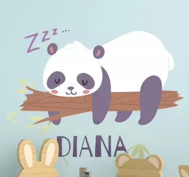 Heter panda vilda djur klistermärke - Tenstickers