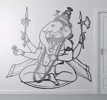 Hinduisk elefantgoddekal - Tenstickers
