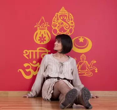 Hinduiska symboler dekaler - Tenstickers