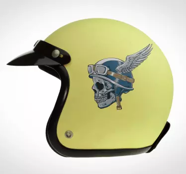 Hjälm skelett dekal motorcykel - Tenstickers