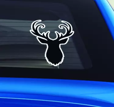 Hjort silhuett bil klistermärke - Tenstickers