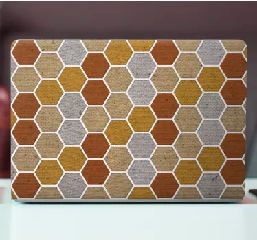 Honeycomb textur laptop klistermärken - Tenstickers