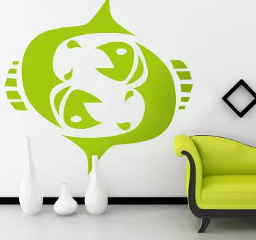 Horoskop fiskarna vägg klistermärke - Tenstickers
