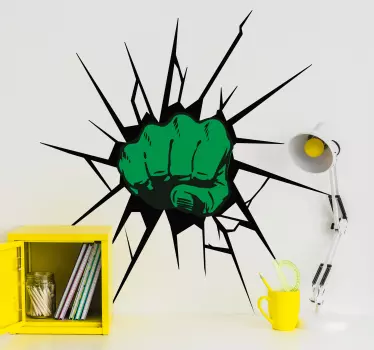 Hulk smash hemvägg klistermärke - Tenstickers