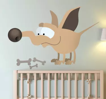 Hund ben behandlar vägg klistermärke - Tenstickers