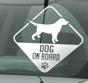 Hund ombord bildekal - Tenstickers